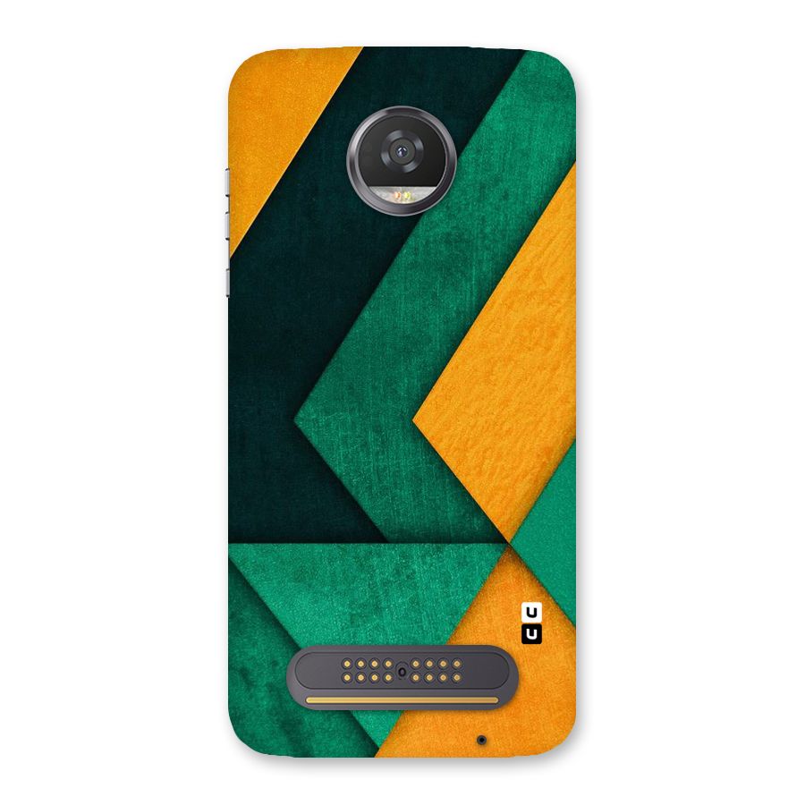 Rugged Abstract Stripes Back Case for Moto Z2 Play