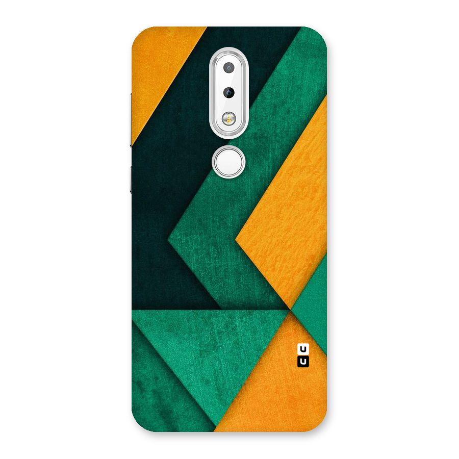 Rugged Abstract Stripes Back Case for Nokia 6.1 Plus