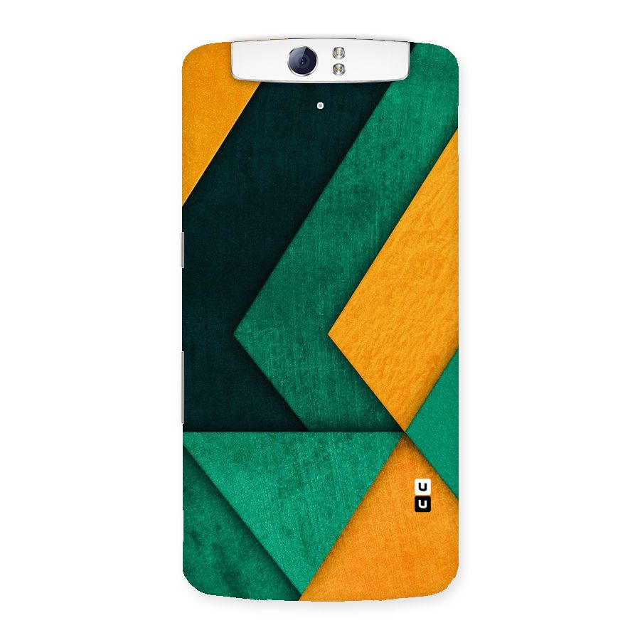 Rugged Abstract Stripes Back Case for Oppo N1