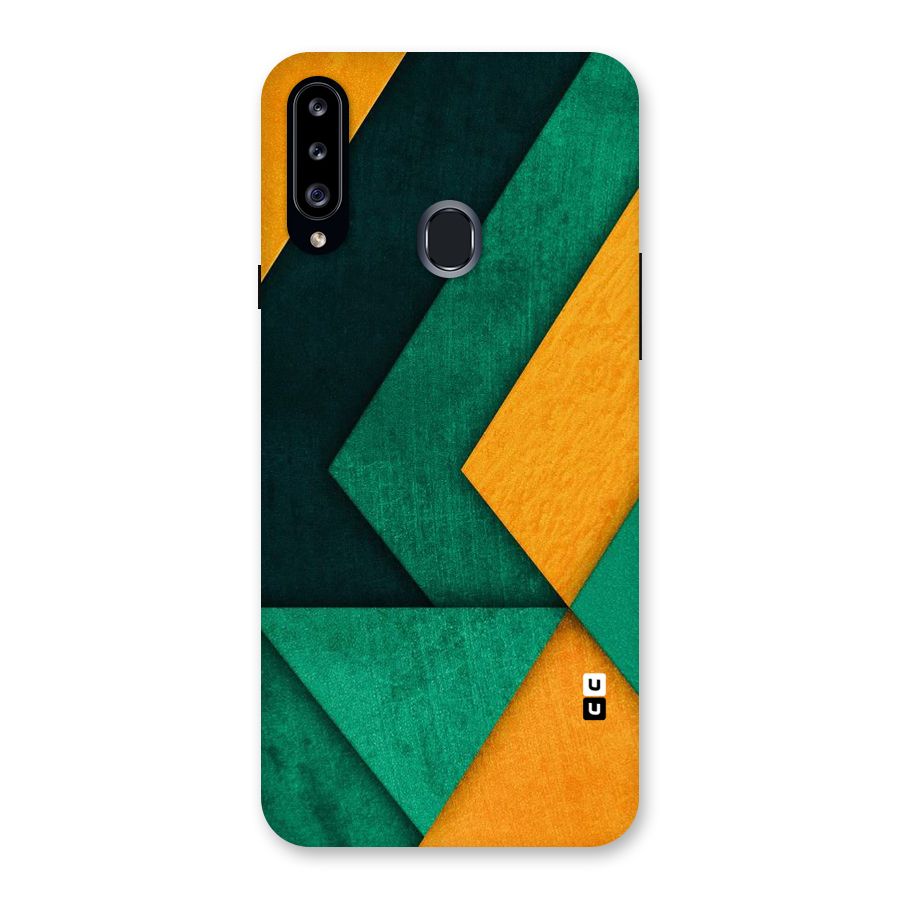 Rugged Abstract Stripes Back Case for Samsung Galaxy A20s