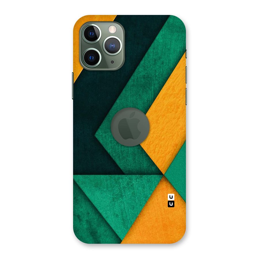 Rugged Abstract Stripes Back Case for iPhone 11 Pro Logo  Cut