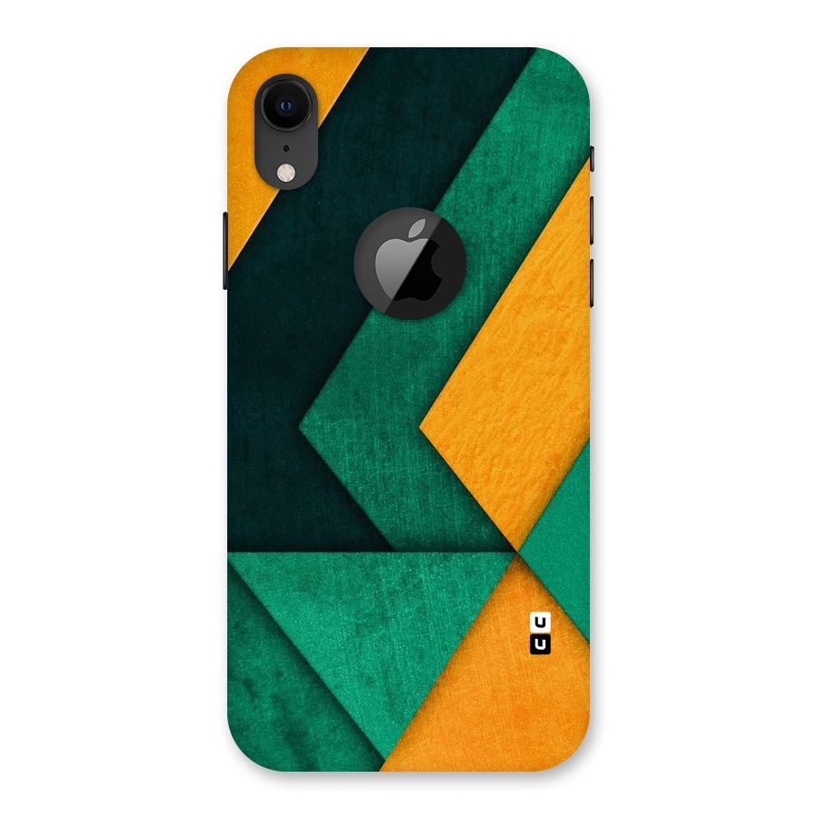 Rugged Abstract Stripes Back Case for iPhone XR Logo Cut
