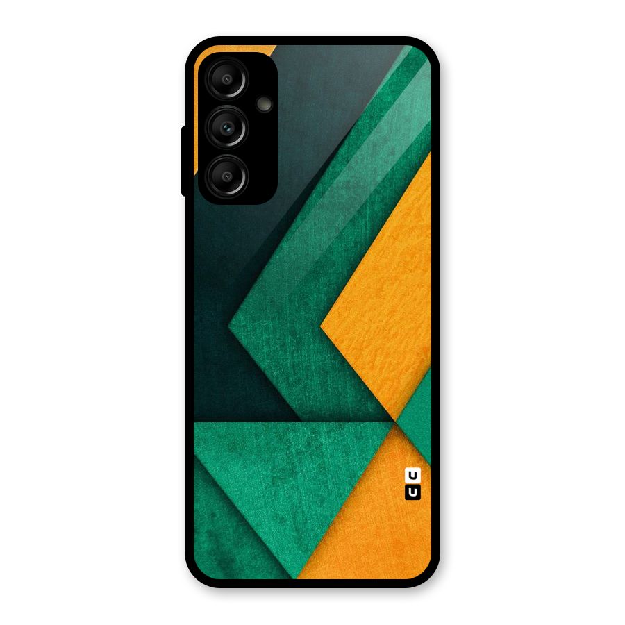 Rugged Abstract Stripes Glass Back Case for Galaxy A14 5G