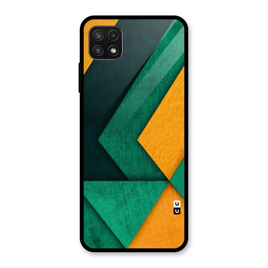 Rugged Abstract Stripes Glass Back Case for Galaxy A22 5G