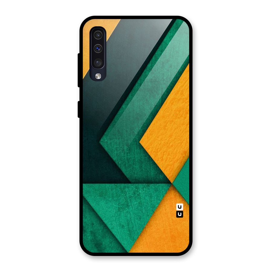 Rugged Abstract Stripes Glass Back Case for Galaxy A30s