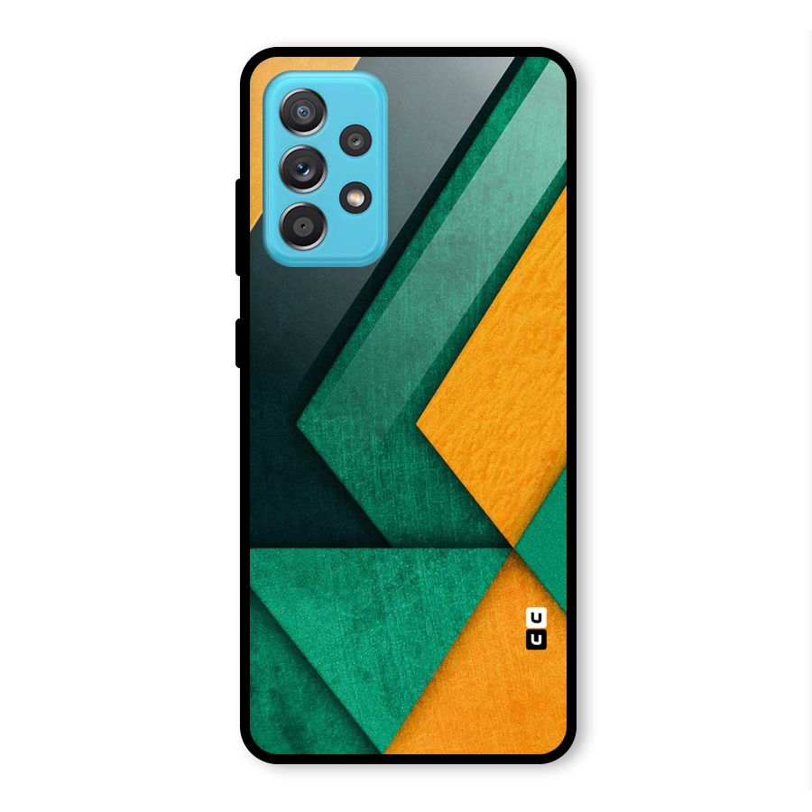 Rugged Abstract Stripes Glass Back Case for Galaxy A52