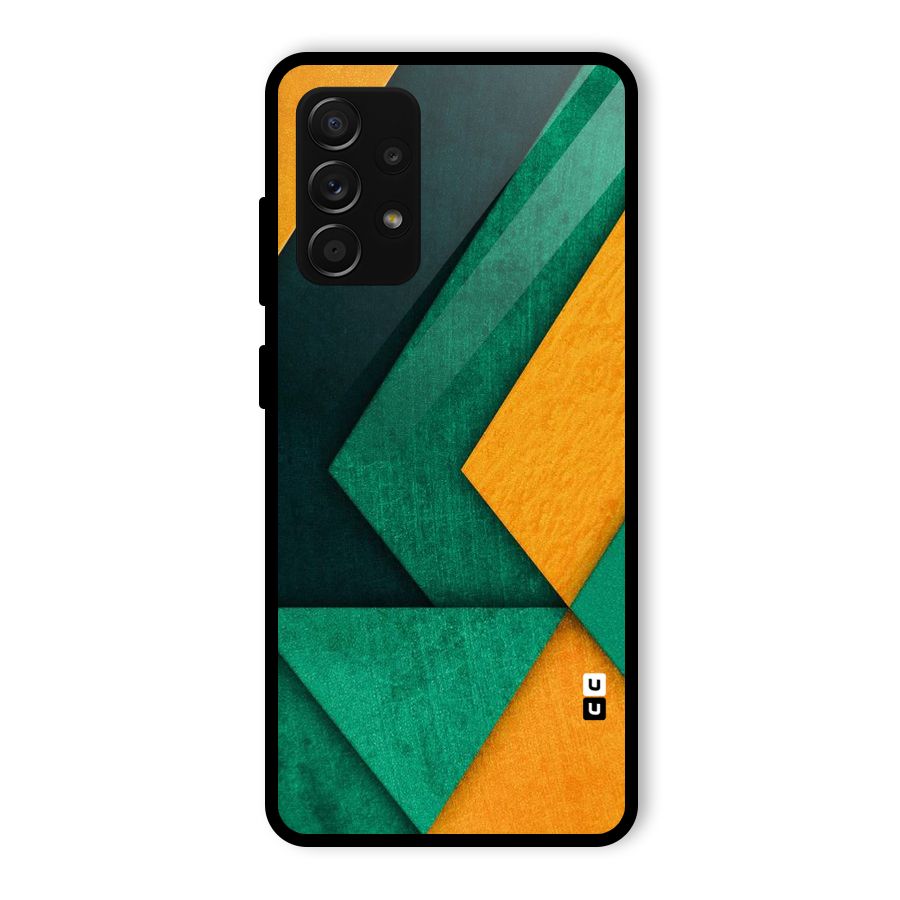 Rugged Abstract Stripes Glass Back Case for Galaxy A53 5G