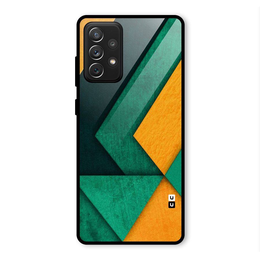 Rugged Abstract Stripes Glass Back Case for Galaxy A72