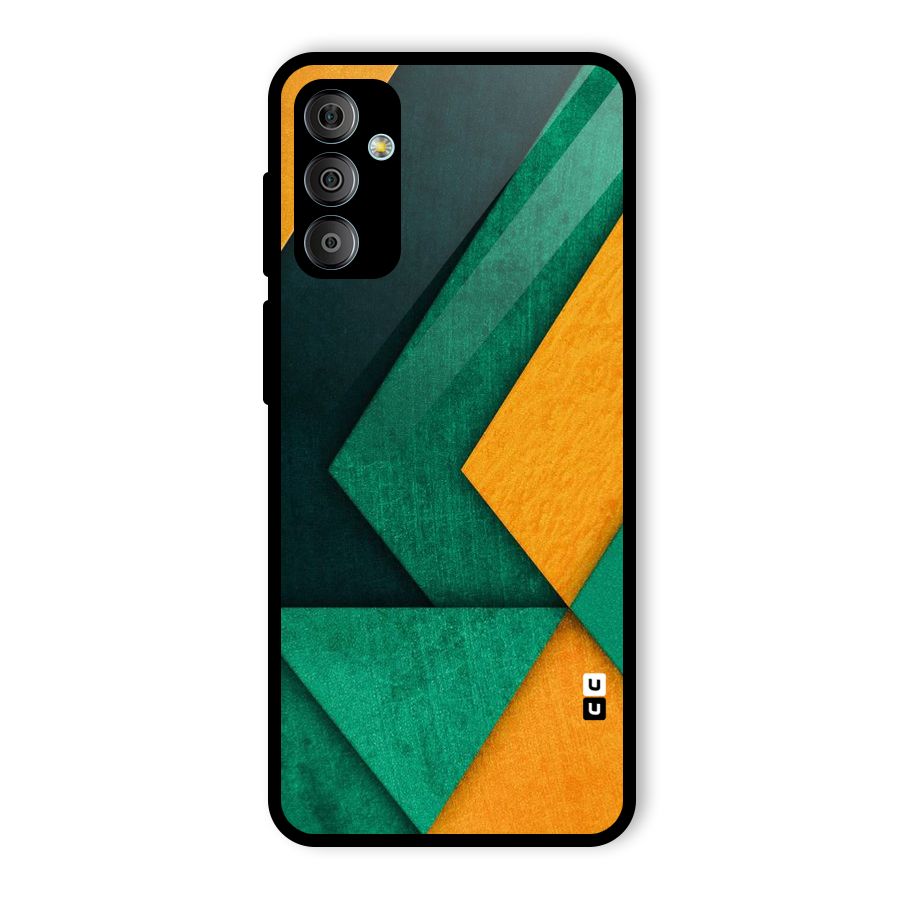 Rugged Abstract Stripes Glass Back Case for Galaxy F23