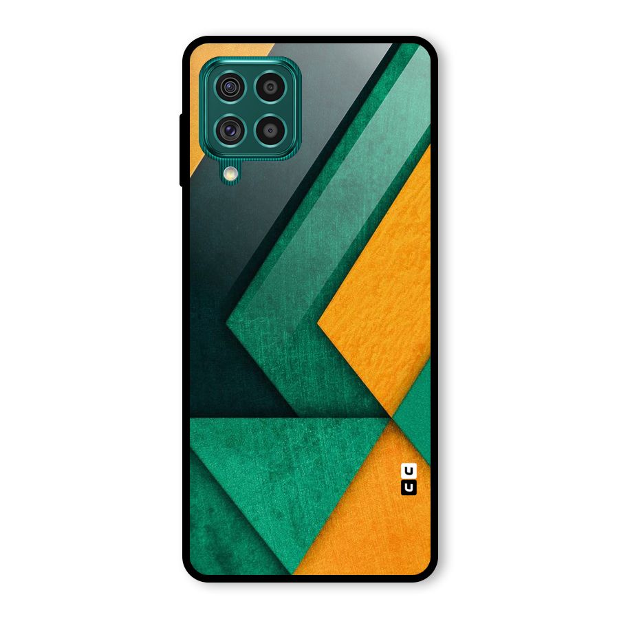 Rugged Abstract Stripes Glass Back Case for Galaxy F62