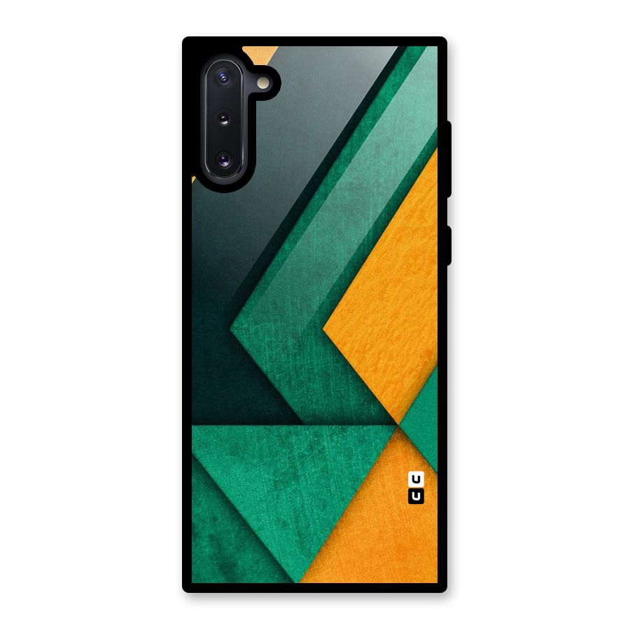 Rugged Abstract Stripes Glass Back Case for Galaxy Note 10