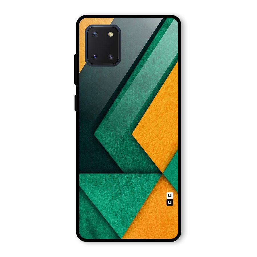 Rugged Abstract Stripes Glass Back Case for Galaxy Note 10 Lite