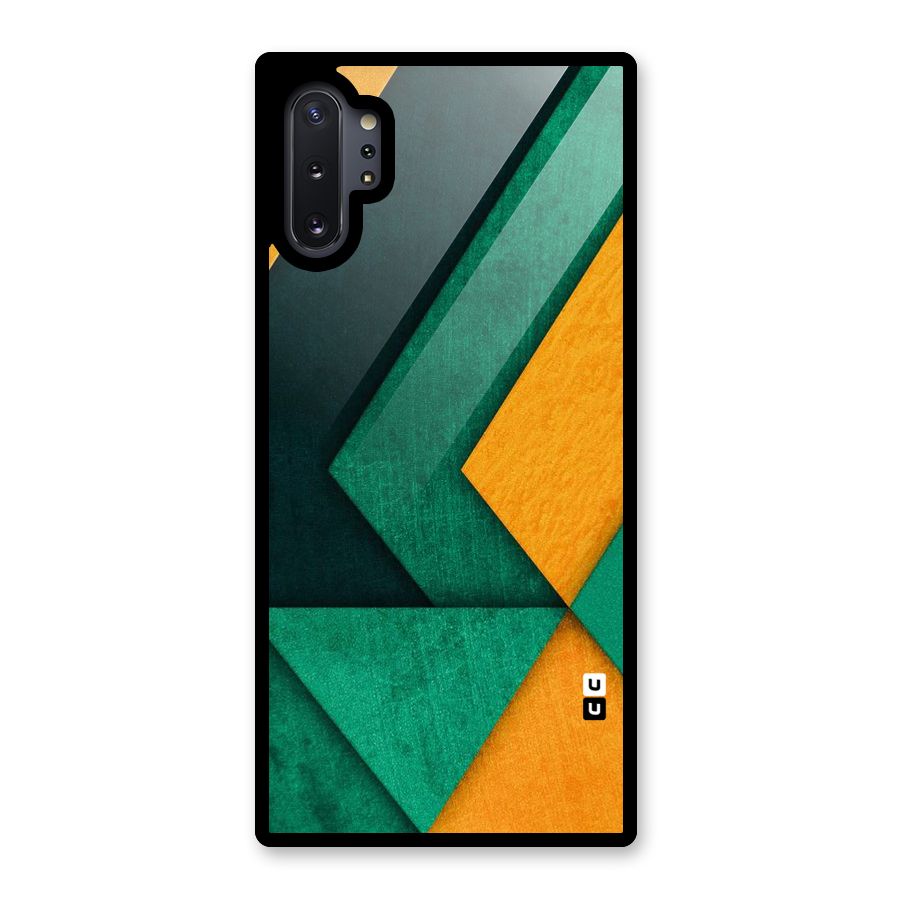 Rugged Abstract Stripes Glass Back Case for Galaxy Note 10 Plus