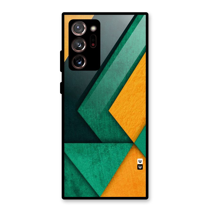 Rugged Abstract Stripes Glass Back Case for Galaxy Note 20 Ultra