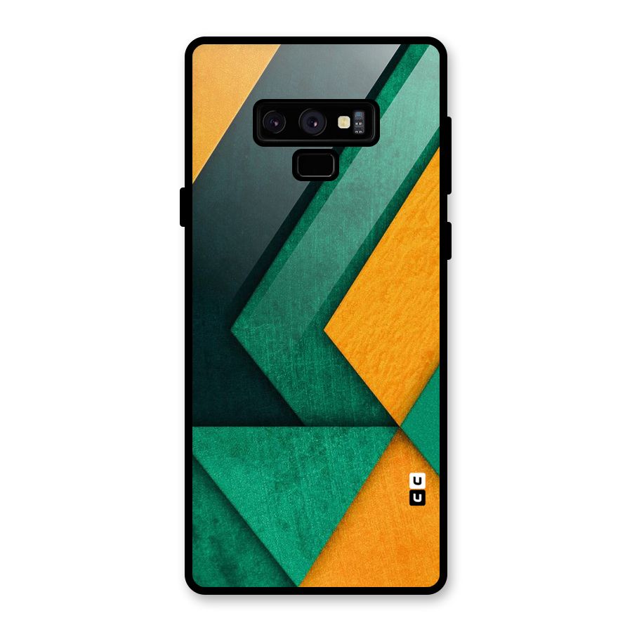 Rugged Abstract Stripes Glass Back Case for Galaxy Note 9