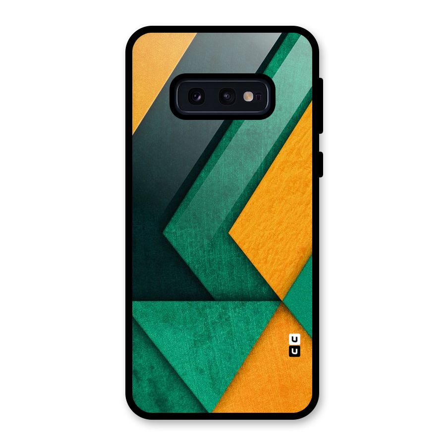 Rugged Abstract Stripes Glass Back Case for Galaxy S10e