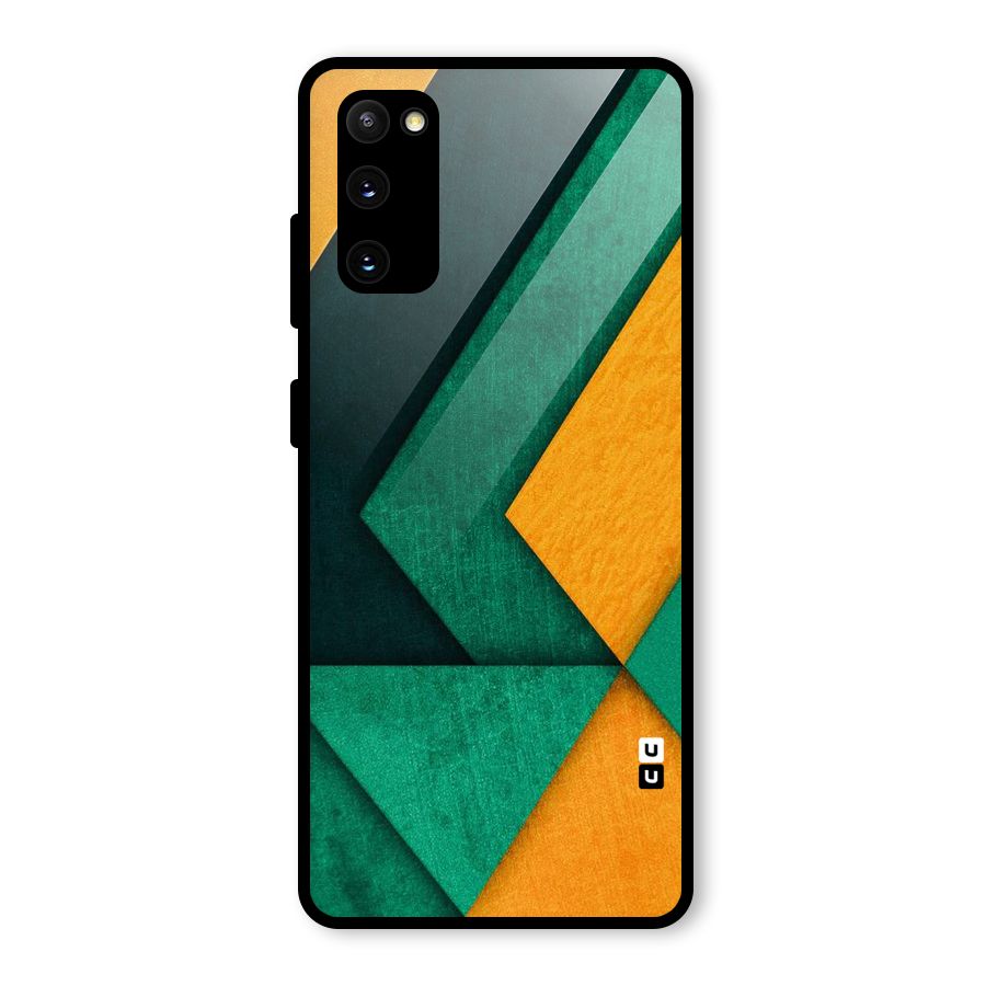 Rugged Abstract Stripes Glass Back Case for Galaxy S20 FE