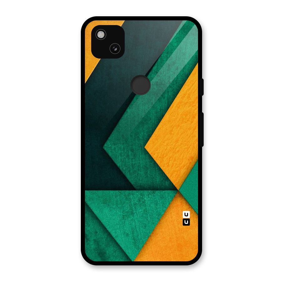 Rugged Abstract Stripes Glass Back Case for Google Pixel 4a