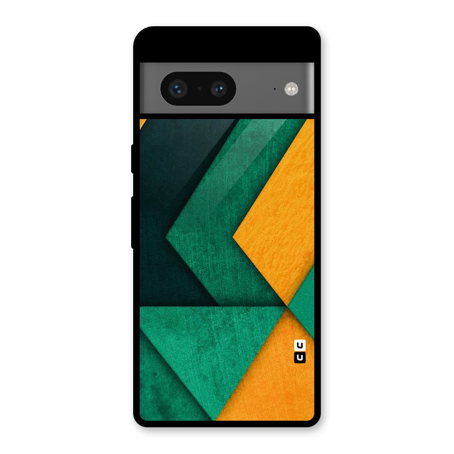 Rugged Abstract Stripes Glass Back Case for Google Pixel 7