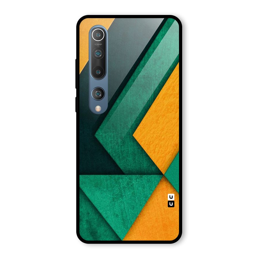 Rugged Abstract Stripes Glass Back Case for Mi 10