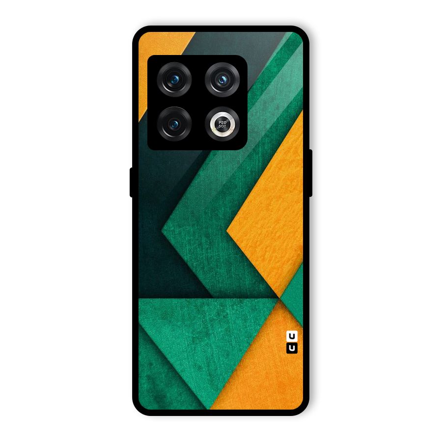 Rugged Abstract Stripes Glass Back Case for OnePlus 10 Pro 5G