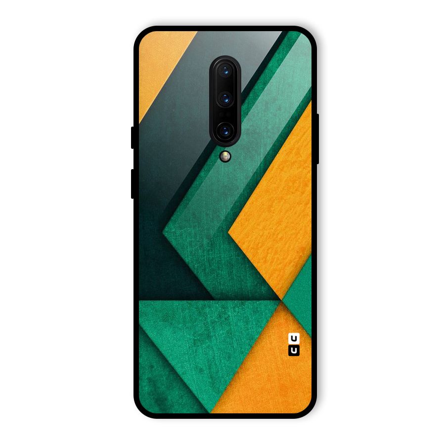Rugged Abstract Stripes Glass Back Case for OnePlus 7 Pro