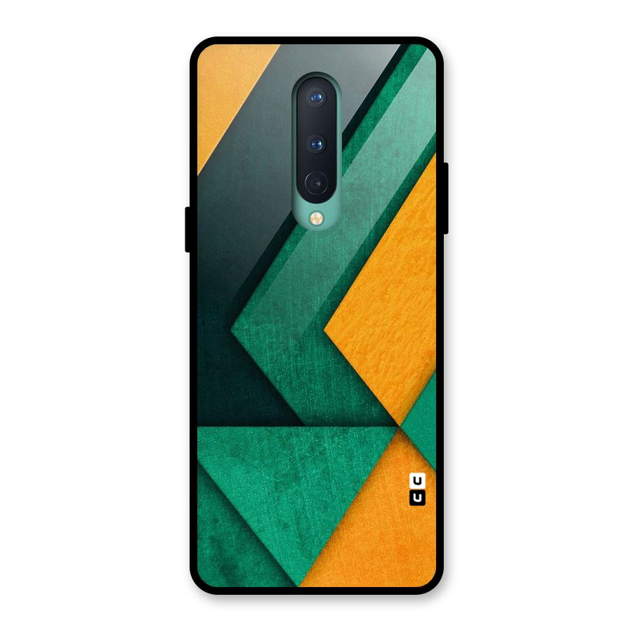 Rugged Abstract Stripes Glass Back Case for OnePlus 8