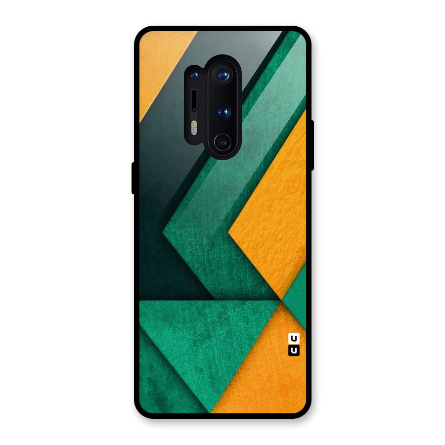 Rugged Abstract Stripes Glass Back Case for OnePlus 8 Pro