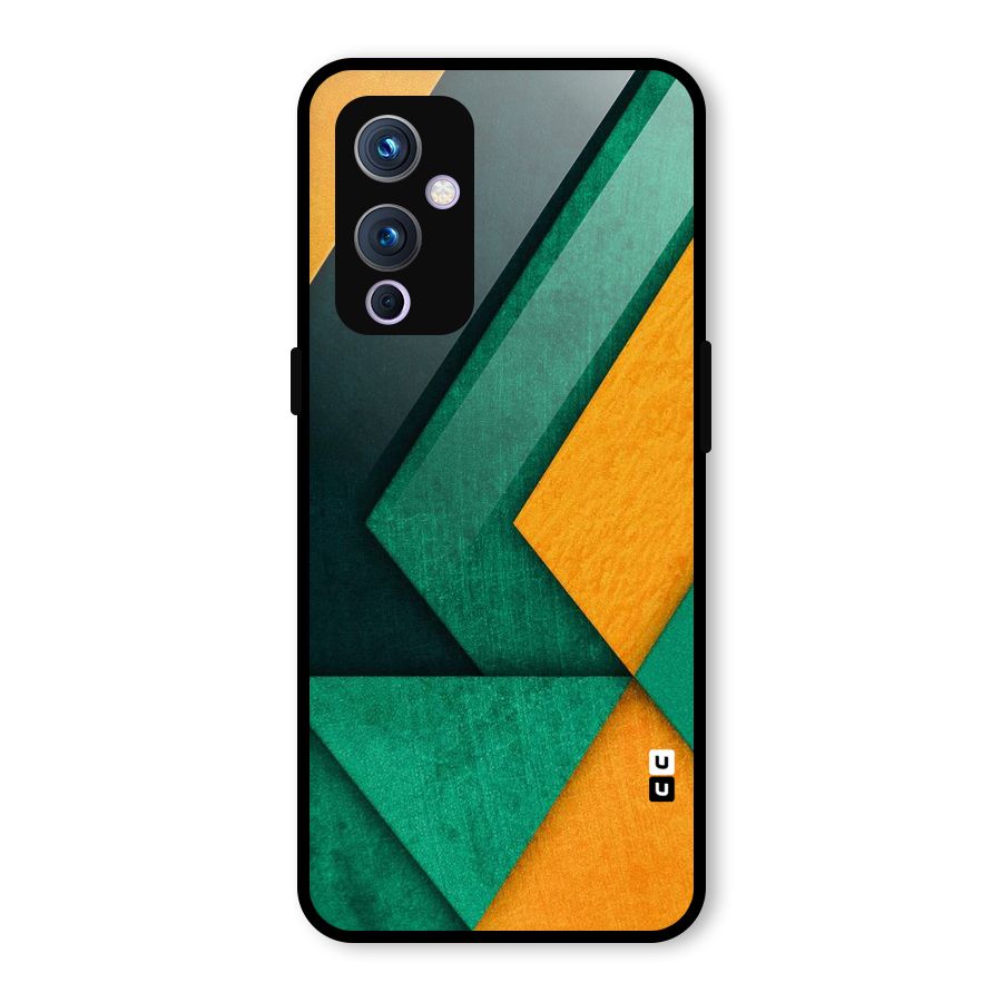 Rugged Abstract Stripes Glass Back Case for OnePlus 9