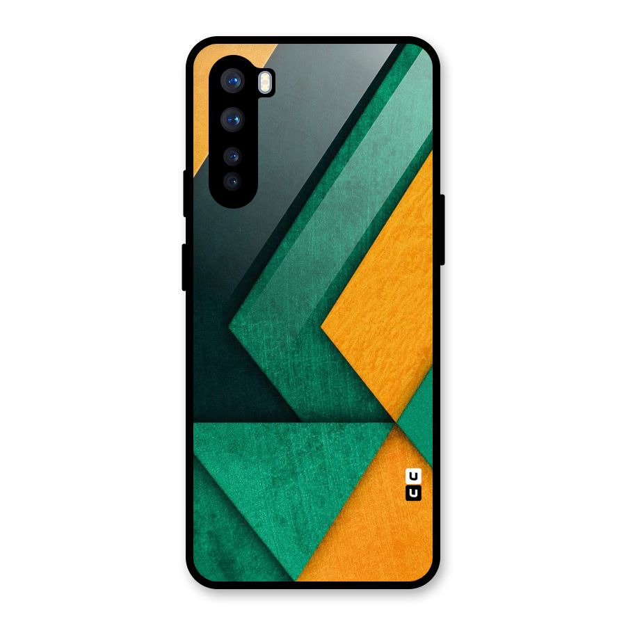 Rugged Abstract Stripes Glass Back Case for OnePlus Nord