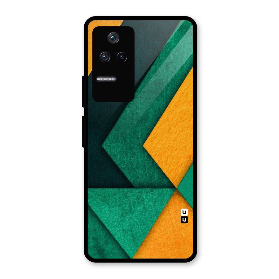 Rugged Abstract Stripes Glass Back Case for Poco F4 5G