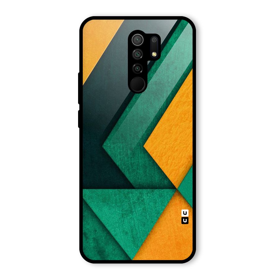 Rugged Abstract Stripes Glass Back Case for Poco M2