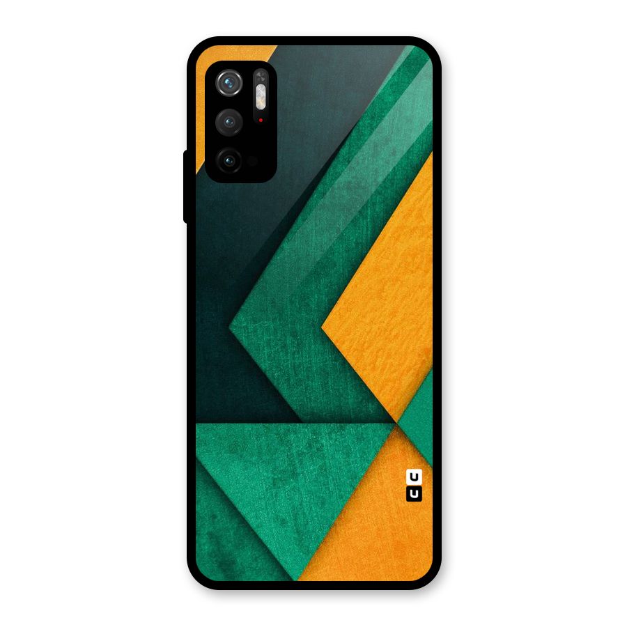 Rugged Abstract Stripes Glass Back Case for Poco M3 Pro 5G