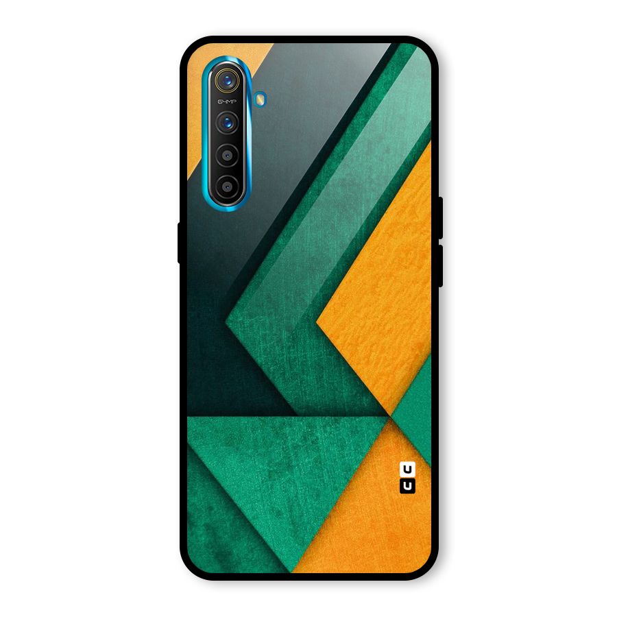 Rugged Abstract Stripes Glass Back Case for Realme X2