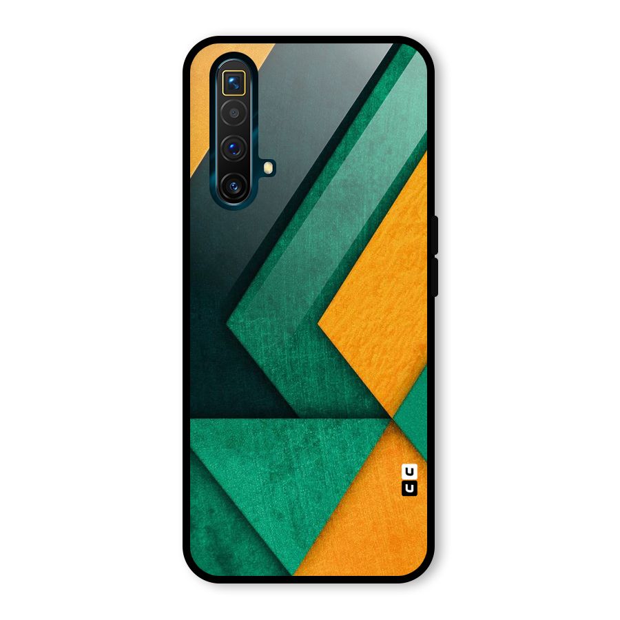 Rugged Abstract Stripes Glass Back Case for Realme X3 SuperZoom