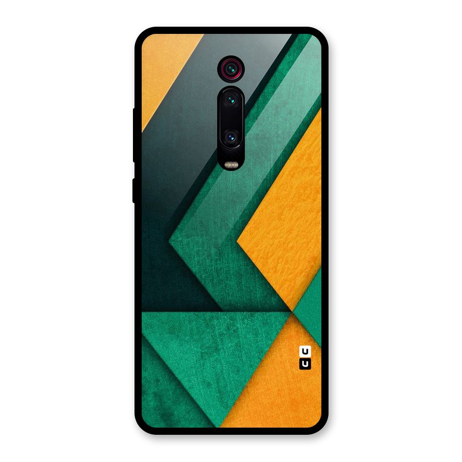 Rugged Abstract Stripes Glass Back Case for Redmi K20 Pro