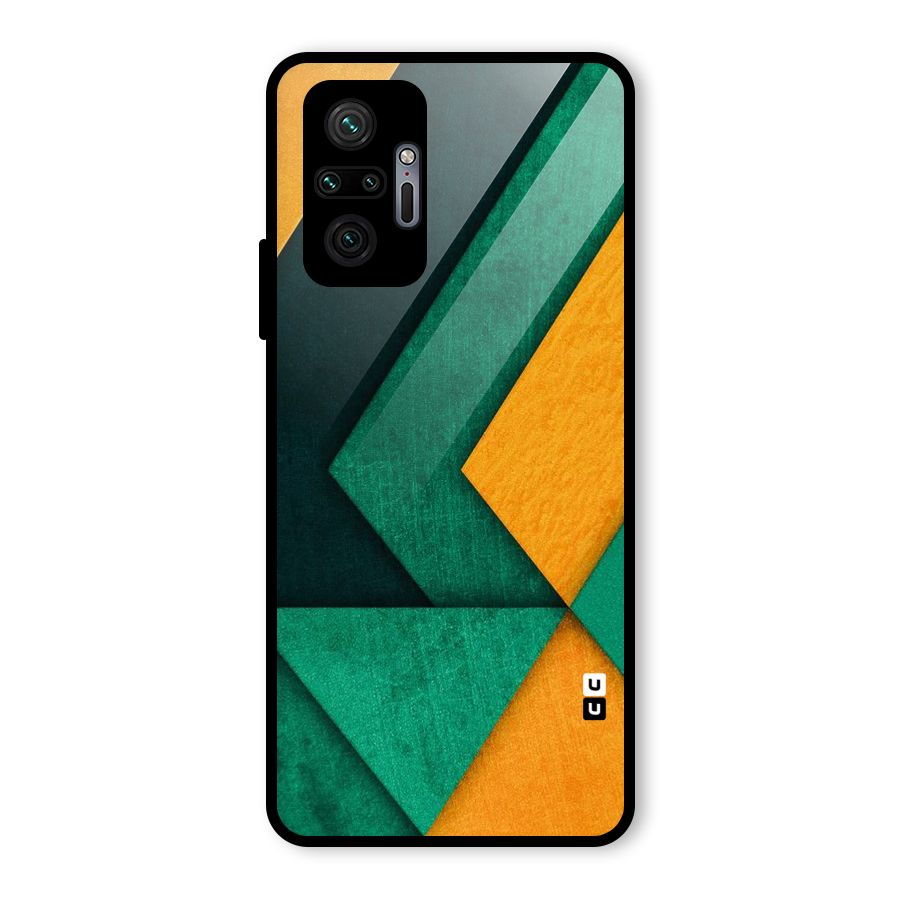 Rugged Abstract Stripes Glass Back Case for Redmi Note 10 Pro Max