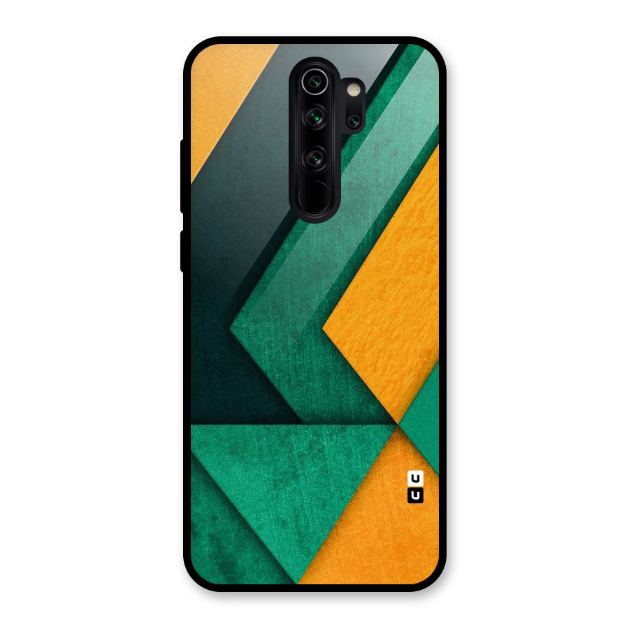 Rugged Abstract Stripes Glass Back Case for Redmi Note 8 Pro