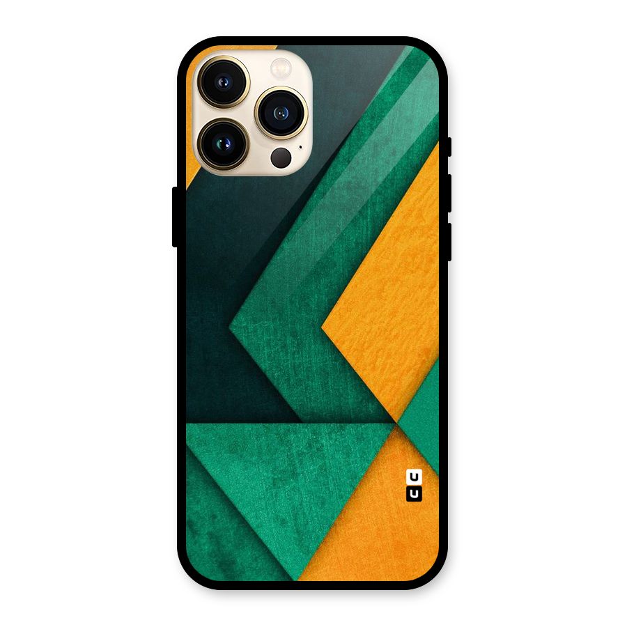 Rugged Abstract Stripes Glass Back Case for iPhone 13 Pro Max