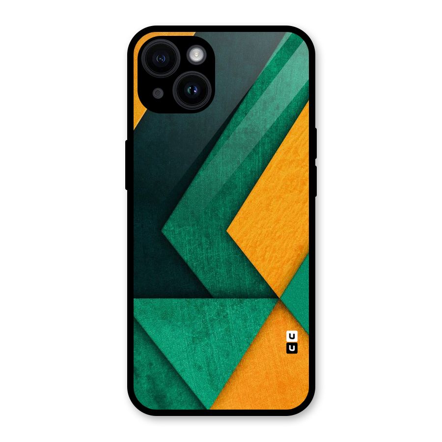 Rugged Abstract Stripes Glass Back Case for iPhone 14