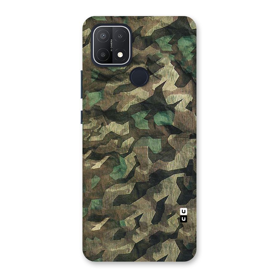 Rugged Army Back Case for Oppo A15s
