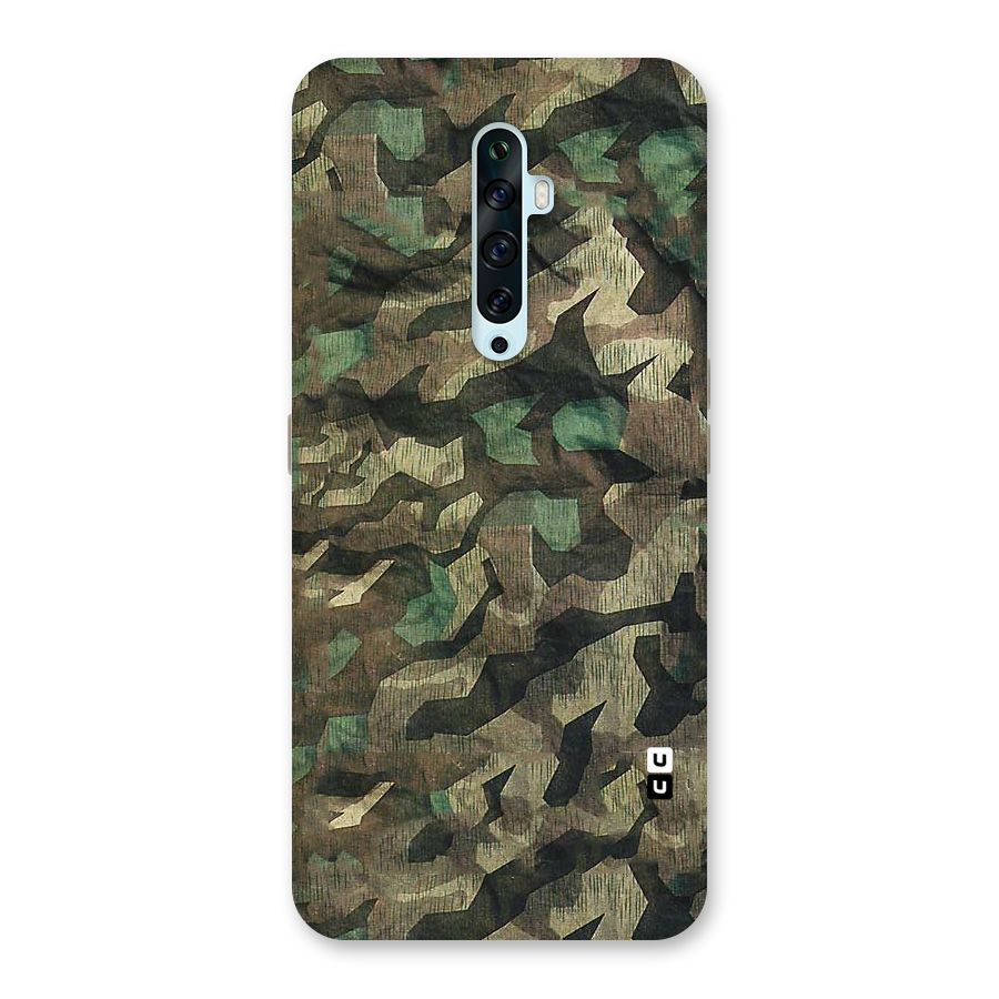 Rugged Army Back Case for Oppo Reno2 F
