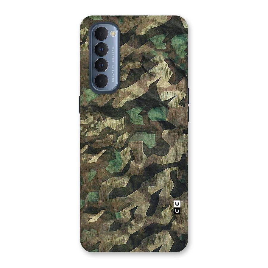 Rugged Army Back Case for Reno4 Pro