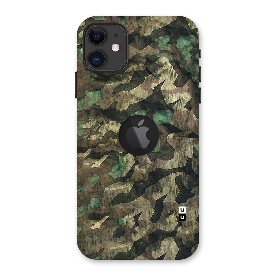 Rugged Army Back Case for iPhone 11 Logo Cut