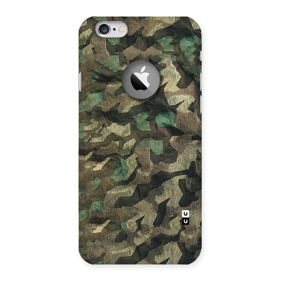 Rugged Army Back Case for iPhone 6 Logo Cut