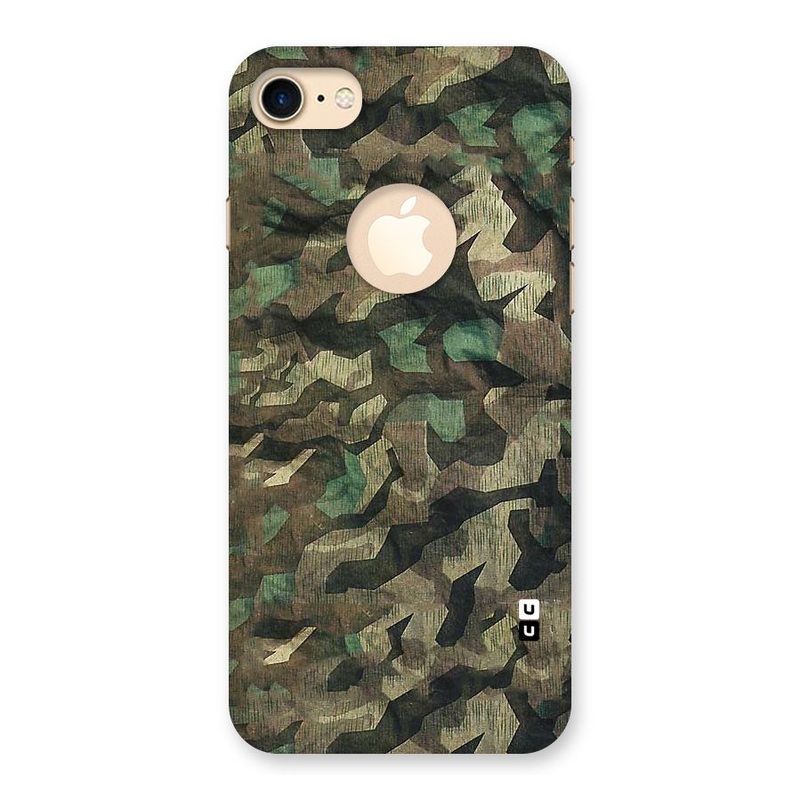 Rugged Army Back Case for iPhone 7 Logo Cut