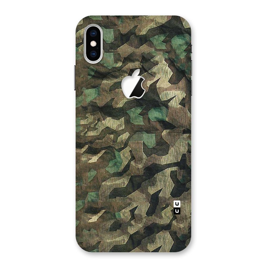 Rugged Army Back Case for iPhone XS Max Apple Cut