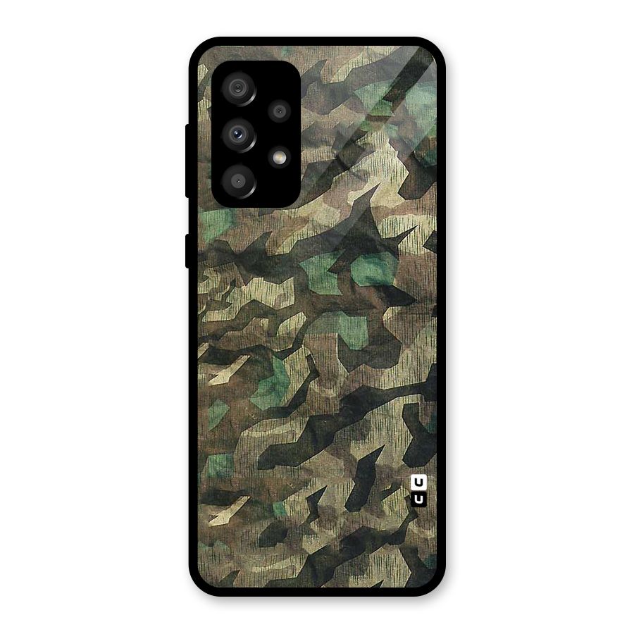 Rugged Army Glass Back Case for Galaxy A32