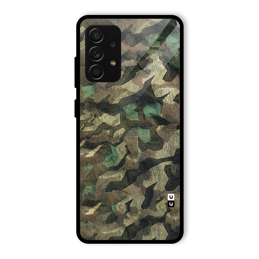 Rugged Army Glass Back Case for Galaxy A53 5G