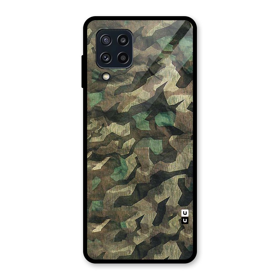 Rugged Army Glass Back Case for Galaxy M32